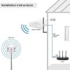 Qoltec Antena 4G 5G LTE | 9dBi | kierunkowa | zewnętrzna | N female |   wodoodporna | 3m